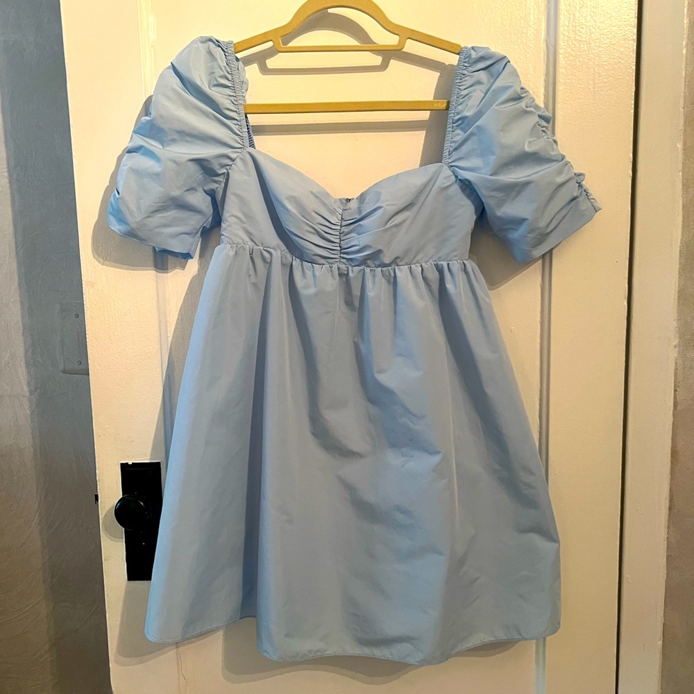 Ariana Blue Babydoll Amanda Uprichard Dress